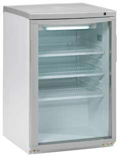 SCHOEPF Getränkekühlschrank GKS300S - 300 Liter Glastür Kühlschrank | Umluft & 4 Ablagen